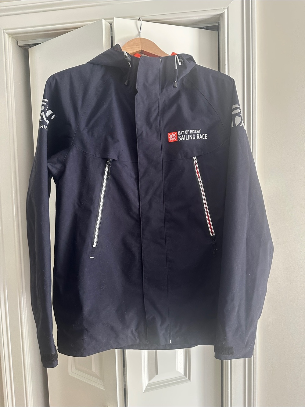 Navy Waterproof Hooded Sailing Race Jacket